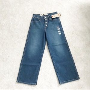 Levi’s Mile High Cropped Wide Leg Jeans
